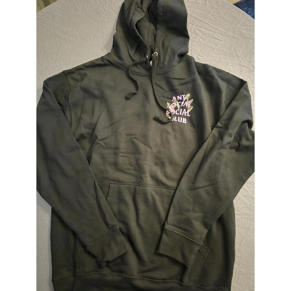 Anti Social Social Club Black Hoodie Size Medium